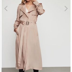 BCBGMAXAZRIA Celina Draped Trench Coat